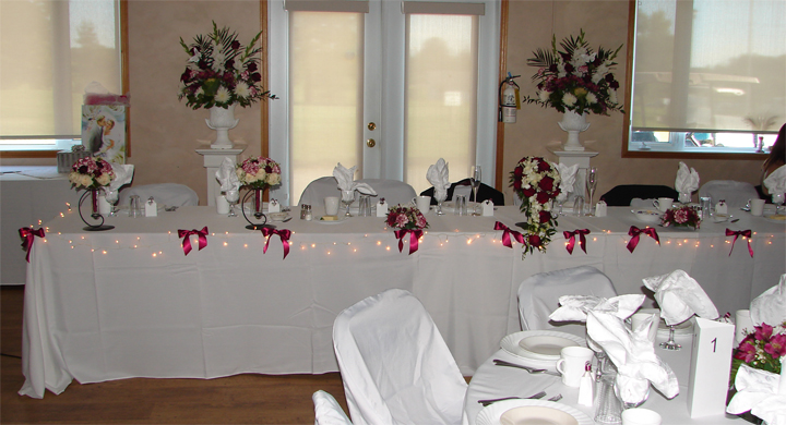 Sherry's Head Table